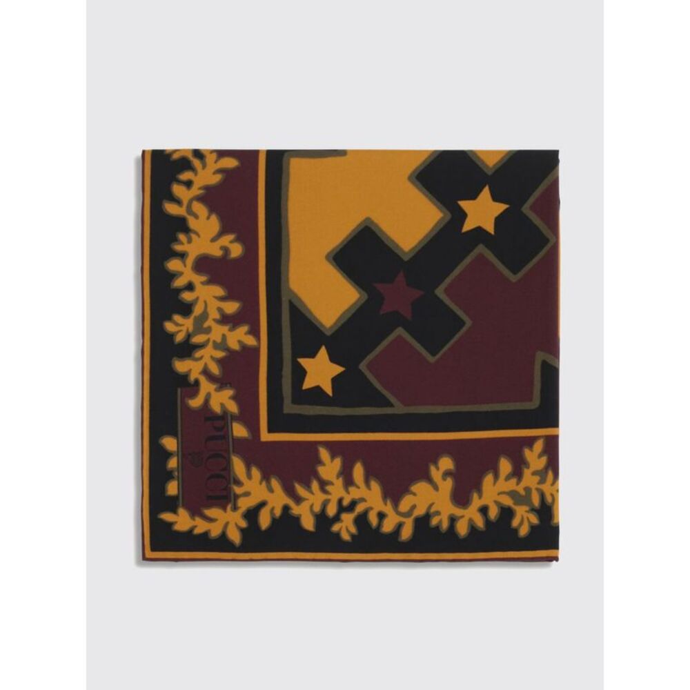 Pucci Women Pucci Geometric And Floral Print Square Silk Scarf